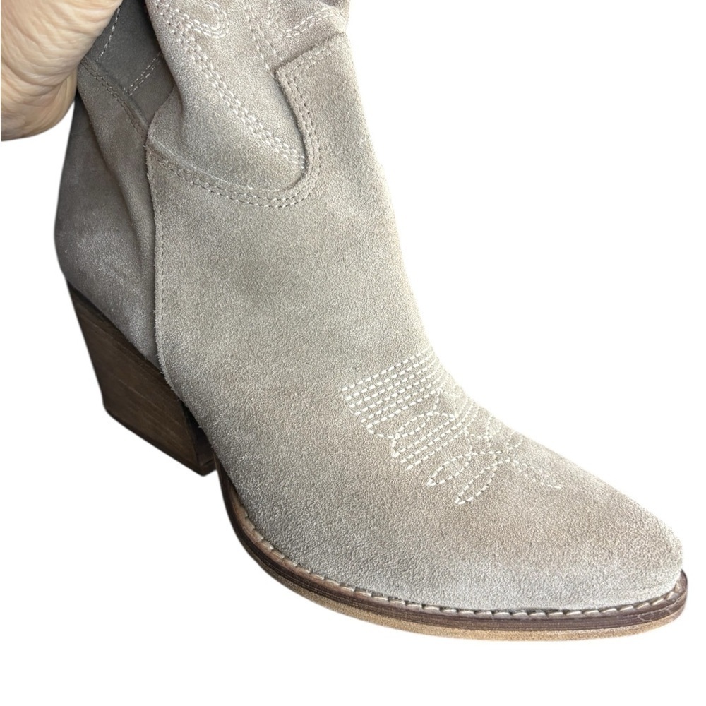 KALI shoes women’s Tan Suede western Boots sz 38 preloved like new - Picture 14 of 16